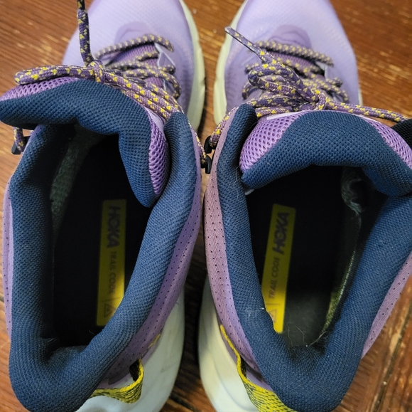 Hoka One One Trail Code GTX Wmns Size 11 B Hiking Shoes Purple Amethyst Goretex - Picture 6 of 11